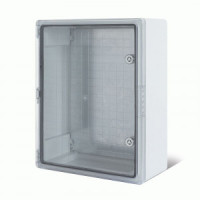 REXANT Корпус пластиковый ЩМПп с монтажной панелью,прозрач.дверц 350х250х150мм ABS УХЛ1 IP65 11-0411