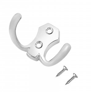 Крючок-вешалка мебельн 2-рожк 306В CP хром Инд. уп. на подвесе StahlBuro (300,50)