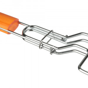 GRILLBOOM Решётка гриль хром со съёмной ручкой 57x30x25 глубина 5см, хромированная сталь