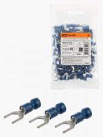 TDM Наконечник вилочный изолированный НВИ с легким вводом проводника 2,5-5 (100 шт. )  SQ0503-0205