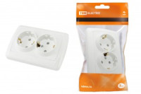 TDM Онега роз. СУ 2 мест. 16А бел. (земля, шторки) (10!) SQ1805-0013