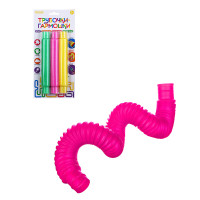 ИГРОЛЕНД Игрушка развивающая &quot;Трубочки-гармошки&quot;, PP, PE, 14х30см, 6 цветов