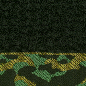 Полотенце махровое с бордюром, 100% хлопок, 70х130см, зеленый