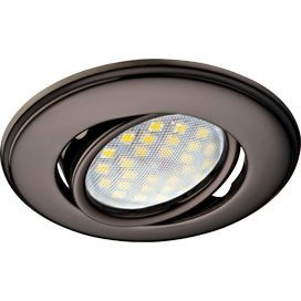 Ecola DH03 MR16 GU5.3 св-к поворот.выпукл. Черный Хром 25x88 FT1601EFS (10!)