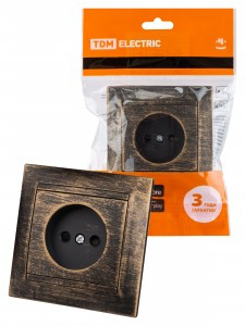 TDM Лама роз. СУ 1 мест. 10А (шторки) старинная бронза SQ1815-0751