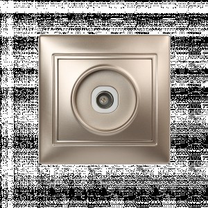 Smartbuy Венера роз. СУ телевизионная 1-местная 75Ом  5-862МГц шампань  (SBE-01c-S1-TV)