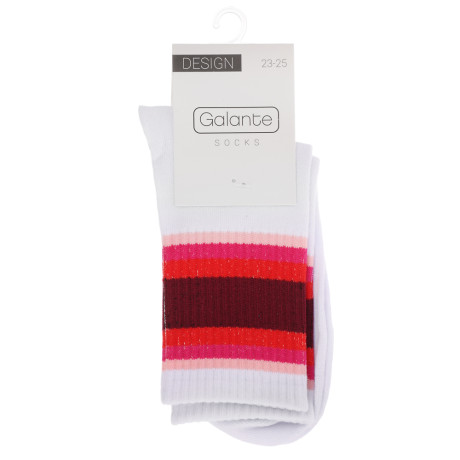 GALANTE Носки женские, р.23-25, 85% хлопок, 10% полиэстер, 5% спандекс, разноцветные, НВ22-22