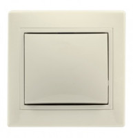 Smartbuy Венера Выключатель 1-клавишный 10А бежевый  СУ (SBE-01i-10-SW1-0-c)