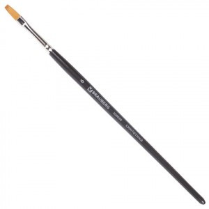 Кисть художественная профессиональная BRAUBERG ART "CLASSIC", синтетика мягкая, под колонок, плоская