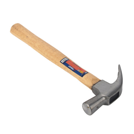 РОКОТ Молоток-гвоздодер, 450 г, боек 27 мм, деревянная рукоятка