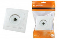 TDM Таймыр роз. TV СУ 1 мест. бел. (керам. осн., RG6) (10!) SQ1814-0022