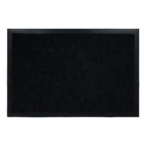 Коврик придверный вл/впит Ребристый 60*90см,черный,h ворса=0,5см,п/э,подложка ПВХ,TRIP,24196/VORTEX