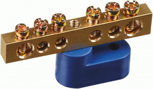 Navigator шина нул. на 1 угл. изолят.  6х9мм 6 отв. NBB-M69-6С1/B (уп. 10 шт. ц.за 1 шт.)(10!)71164