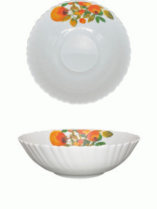 Тарелка суповая Хурма 18см, 650мл стекло (кратность 6шт!!!) МФК MFK21098