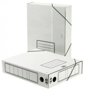 Короб архивный Короб Архивный Attache,на резинке 75 мм,белый 131302