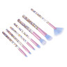 ЮНИLOOK Кисти для визажа 7 шт в ПВХ чехле, пластик, металл, иск.ворс, 14-15,5 см, 2 цвета, ВЗ24-60