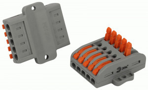 ЭРА клемма проходн. СМК 222-2415Р с рыч. площадка 5x(0,08-2,5(4)мм2) 32А (уп.5шт, цена за уп) 67940