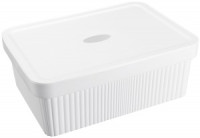 "Лоток с крышкой "VELVET" 380х270х144 мм, 13л белый 434249616 (аналог 889379)  Бытпласт