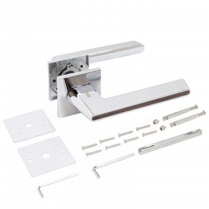 АЛЛЮР АРТ Комплект ручек "АДЕЛЬ" CP/коричневое дерево (852KOD) хром/кор.дер. ЗАЩИТ.ПЛЕНКА (20)