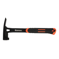 ЕРМАК Молоток-гвоздодер цельнокованый, боек с магнитом, двухкомп.обрезин. рук-ка 450г, 320мм