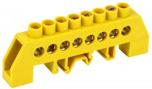 IEK шина PE "земля" в комб DIN-изол "Стойка" ШНИ-8х12-8-КС-Ж