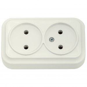 Bylectrica Вариант роз. 16А 2 мест. ОУ (корп. ABS) бежевый РА16-0141