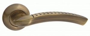 Ручка дверная компл.круг.основ. PUERTO Джелато бронза античная INAL 510-08 AB