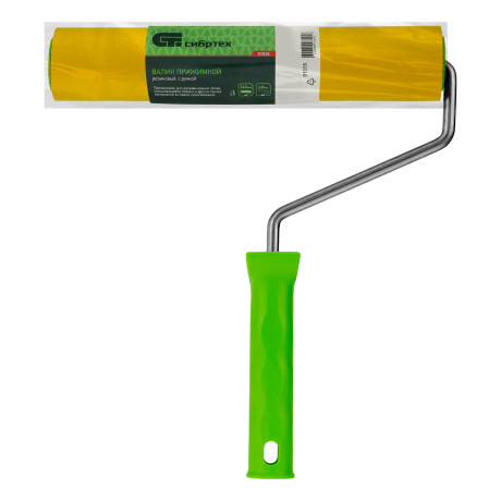 Валик прижимной резиновый с ручкой, 240 мм, D ручки 8 мм Сибртех