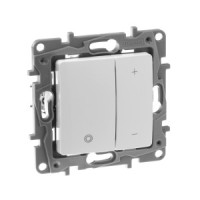 IEK ETIKA Plus мех. диммера нажим. СУ 1 кл. бел. 230В (20-400Вт) 672218