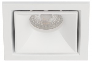 ЭРА MR16 GU5.3 L101 WH св-к встр. 92х92х35(врез. d75мм) белый алюминий 6424