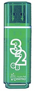 Флеш-диск (флэшка) USB 32Gb SmartBuy Glossy Green (SB32GBGS-G)