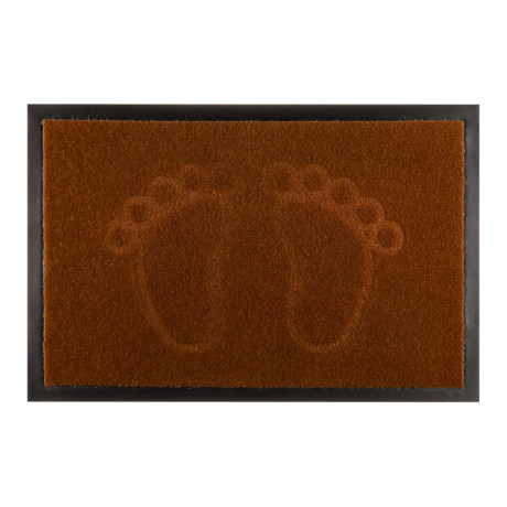 Коврик придверный, влаговпитывающий, SINDBAD TT23 40х60смх6мм, коричневый