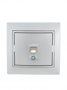 Lezard Мира роз. компьют. СУ 1 мест. металлик серый (RJ45) (корпус PC) 701-1010-139