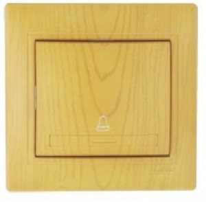 Lezard Мира кнопка звон. СУ 1 кл. 16А ольха (корпус PC) 701-0701-103