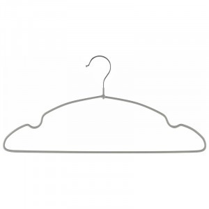 Вешалка-плечики 40см, металл с ПВХ покрытием, 10 шт/уп, серый 107916 Рыжий кот