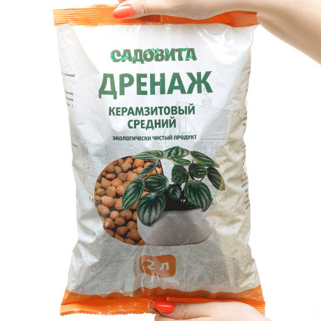 Керамзитовый дренаж 2 л средний САДОВИТА х10/600