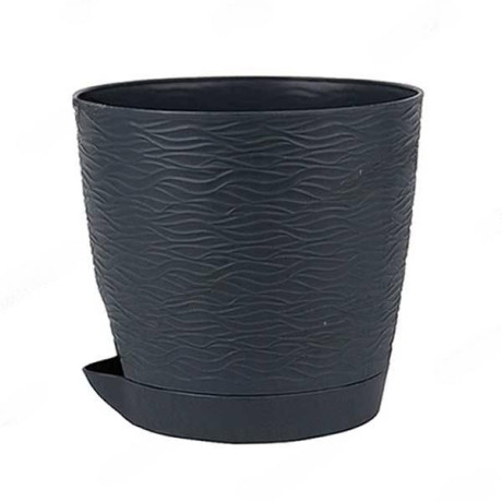 Кашпо Блюз 1,5л Антрацит КШ-9002 ВМС(18)