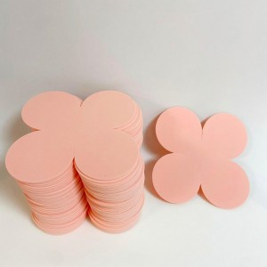 Uniel фоамиран для творчества, лосось 13х13см, 2мм, четырехлист. VR-FE2 40T20/S60X70/RNNB17532