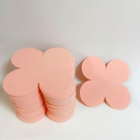 Uniel фоамиран для творчества, лосось 13х13см, 2мм, четырехлист. VR-FE2 40T20/S60X70/RNNB17532