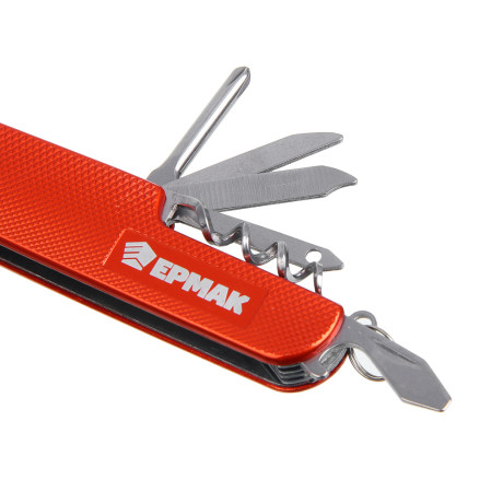 Нож перочинный тм ЕРМАК, 15см, многофункциональный, нержавеющая сталь