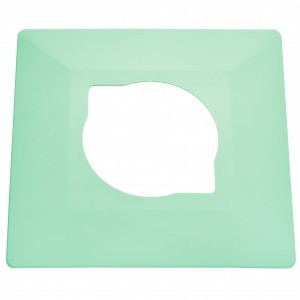 Bylectrica рамка декор. защитная под выкл./роз. светло-зеленый (накладка) ЮЛИГ.735212.410 с/зеленый