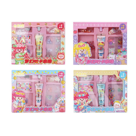 ХОББИХИТ Набор для творчества с крем-клеем "Маленькая модница", 16,6х4х13см, PET, PP, PVA, 4 дизайна