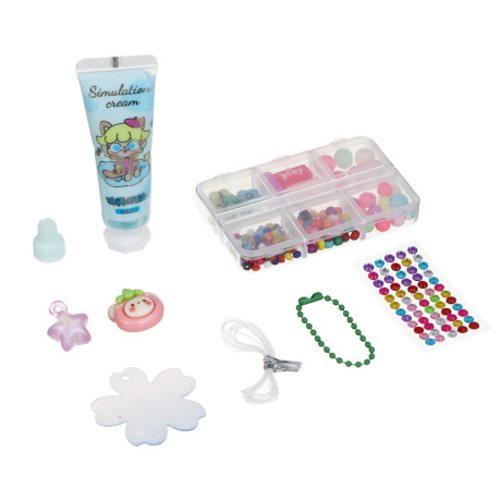 ХОББИХИТ Набор для творчества с крем-клеем "Маленькая модница", 16,6х4х13см, PET, PP, PVA, 4 дизайна