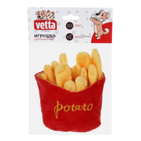 VETTA Игрушка для домашних животных, ПЭ, картошка