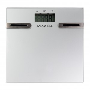 Весы-анализаторы напольные электр GALAXY LINE GL-4855, элемент питания AAA, стекло