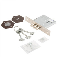 Замок врез ЗВ8-6/13-НШ б/ответ. планки, 3ключа (3 ригеля) Рязань \30