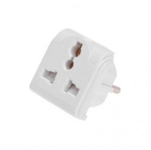 REXANT сет. вилка-переходник (адаптер) квадрат. 10А рос, евро, англ. станд. (ABS-пластик) 11-1011