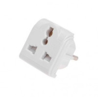 REXANT сет. вилка-переходник (адаптер) квадрат. 10А рос, евро, англ. станд. (ABS-пластик) 11-1011