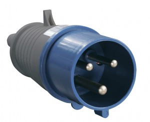 IEK силовая вилка ССИ-023 (CEE 023) переносная 2Р+РЕ 32А 220В IP44 (10!) PSR01-032-3