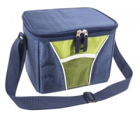 Термосумка-бокс Ecos 6л. 22*17*17см син. жаккард CB-87 плечев. ремень (ПЭ 420D/ПЕВА/ПЭ 4мм) 6587